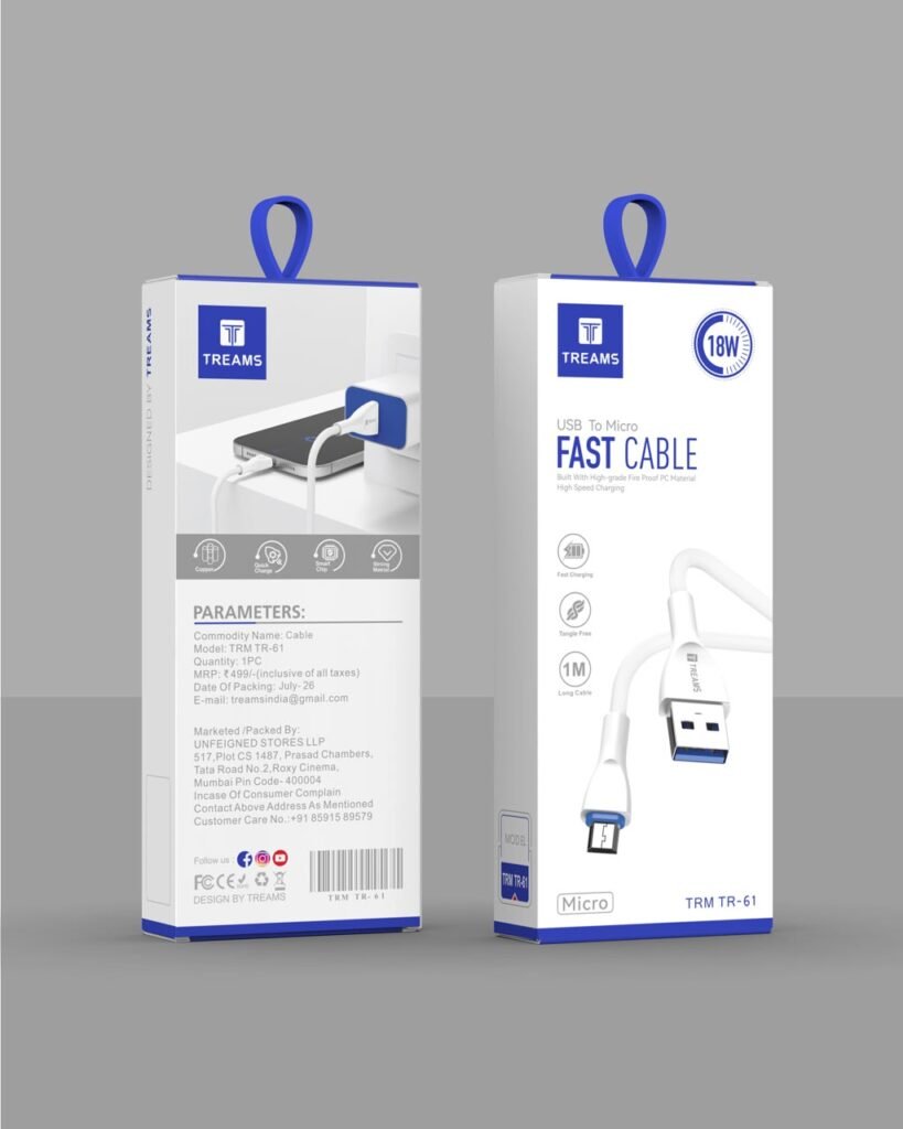 Treams 18W USB to Micro Fast Cable 1M (TRM TR-61)