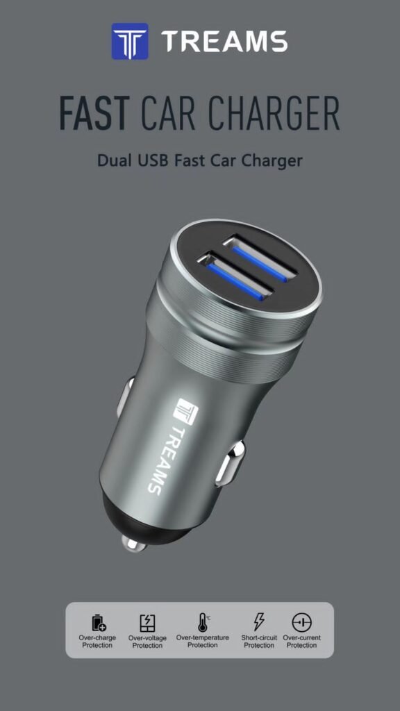 Treams Dual USB Car Charger (TRM CC-02)