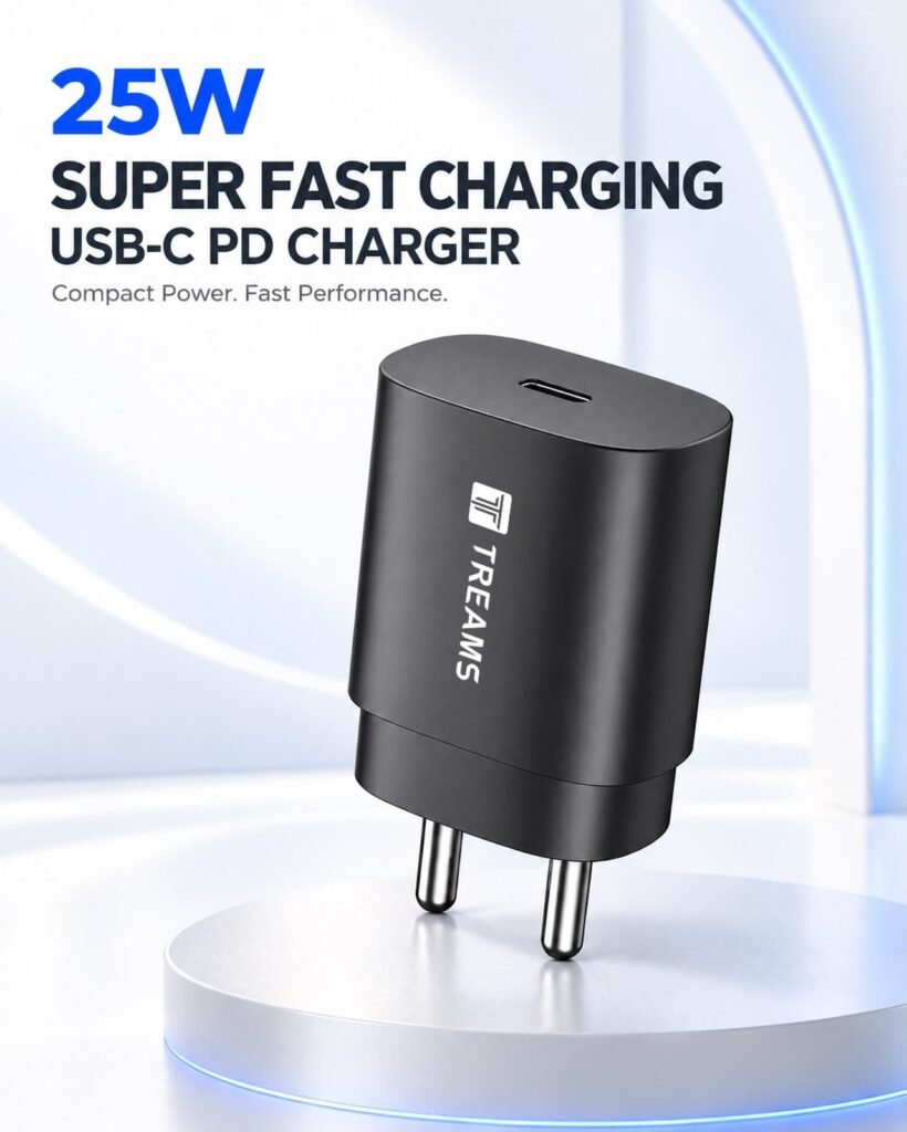 Treams 25W USB-C PD Super Fast Charger